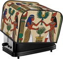 4 Slice Toaster Covers Bread Machine Cover Quilted Dustproof Fingerprint Protectors Small Washable Appliance Cover Egyptian Sacrifices Bread Maker Dust Protection Universal Size
