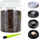 Vacuum Glass Jar with Airtight Lid,27floz/800ml Borosilicate Glass Coffee Canister Container,Perfect for Coffee Beans & Grounds,Loose Leaf Tea,Candy,Sugar,Nuts,Spices