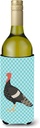 Caroline's Treasures BB8161LITERK Marragansett Turkey Blue Check Wine Bottle Hugger Bottle Cooler Sleeve Hugger Machine Washable Collapsible Insulator Beverage Insulated Holder