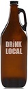 "Drink Local" Beer Amber Growler