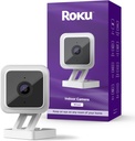 Roku Indoor Camera for Home Security, 1-Pack - Wired Security Camera with 1080p HD Color Night Vision, Works with Alexa & Google, Motion & Sound Detection, Built-in Siren, 90-Day Subscription Included