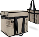 Collapsible Reuseable Insulated Grocery Bag - Stackable Heavy Duty Grocery Tote - (1 Pack) 2 Year Warranty.