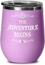 Dungeons and Dragons Wine Tumbler The Adventure Begins Dnd Dungeon Master Fans D&D Funny 12 oz Insulated Cold Hot Cup
