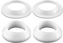 2 Sets 2.2 Inch Outside Diameter White Universal Bathroom Sink Drain Gasket Replacement Thickened Silicone Sealing Ring Kitchen Sewer Fittings