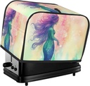 2 Slice Toaster Cover with Pocket Universal Size Toasters Dusts Covers Beautiful Mermaid tail Bread Machine Cover & Protection Bread Machine Protector Small Kitchen Appliance Covers