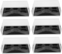 6pcs Transparent Cupcake Boxes Base Bakery Packaging for Muffins Cookies and Desserts for Parties Weddings and Special Events