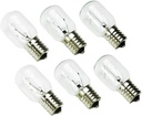 8206232A Microwave Oven Light Bulbs Under Hood - 6 Packs 40W 125V E17 Base Appliance Bulb Fits for Microwave,Oven,refrigerators,Lava Lamp, Compatible with Maytag,GE,Whirlpool Microwave Light Bulb