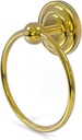 Allied Brass PQN-16 Prestige Que Towel Ring, Polished Brass