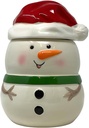 Gerson Cheerful Snowman Dolomite Cookie Jar - 8.5 Inches