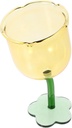 Alipis Flower Shape Tall Wine Glass Aesthetic Cups for Wine Drinks Goblets Bar Cups
