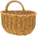 Zerodeko Hand Woven Storage Basket Decorative Wall Hanging Organizer for Home Kitchen and Bathroom Imitation Rattan Design Fresh Colors Large for Sundries and Flowers