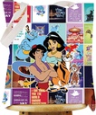 WZMPA Princess Tote Bag Abu & Genie & Jafar Fans Gift Cartoon Movie Reusable Grocery Bag Fairy Tale Merchandise