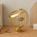 Coffee Pod Holder for Counter Large Capacity Keurig K-Cup Organizer Nespresso Vertuo Coffee Pod Storage Metal Coffee Station Organizer Coffee Bar Accessories and Decor (Gold, 7.87"L x 9.5"H)