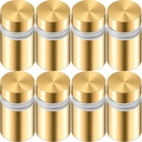 Ferraycle 8 Sets Standoff Screws Stainless Steel Advertising Standoff Mount Metal Hardware Sign Mounting Hardware for Hanging Acrylic Picture Frame(1/2 x 0.79 Inch)