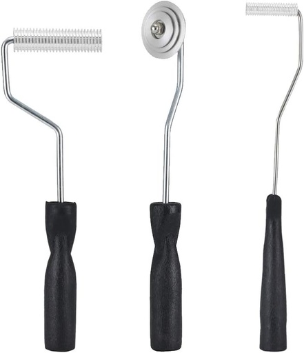 [BRSWGEALDMCRACI2] Fiberglass Roller Tools Kit, 3pcs Fiberglass Resin Laminating Bubble Roller Set for Tub Shower Bathtub Boat Repair