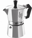 Bialetti Junior Aluminium Coffee Maker, Silver, 3 Cups