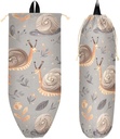 Plastic Bag Holder Grocery Bags Organizer Dispenser Storage Snail for Kitchen Wall Mount
