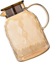 PRETYZOOM Large Capacity Cold Water Kettle Transparent Beverage Jar for Juices Iced Tea More Elegant Glass Design Easy to Clean for Parties Daily Use
