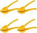 4 Pcs Lemon Squeezer Hand Press Aluminum Alloy Lime Squeezer Manual Citrus Juicer Multipurpose Lime Juicer for Kitchen Bar Restaurant