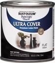 Rust-Oleum 1976730 Painter's Touch Latex Paint, Half Pint, Flat Black, 8 Fl Oz (Pack of 1)