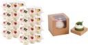 6 Count Cupcake Containers 30 Pack Cupcake Holders and 25 Pcs Brown Individual Cupcake Boxes