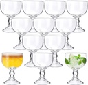 Sabary Set of 12 Schooner Beer Glass 21.5 oz Extra Large Margarita Glass Clear Fishbowl Cup for Drinks Thick Bottom Goblet Shrimp Cocktail Cups for Drinking Coronaritas Beer Margarita Juice Water