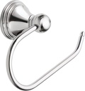 Moen Preston Collection Chrome Single Post Toilet Paper Holder, Wall Mounted Hanging Toilet Tissue Holder, DN8408CH
