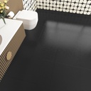 12''x12'' Black Peel and Stick Floor Tile 16PCS Waterproof Vinyl Flooring Tile for Bathroom Self Adhesive Wall Panels for Bedroom Sticky Tiles for Kitchen RV Black Stick on Tiles Home Laminate Floor