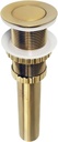 Kingston Brass EV8417 Coronet Push Pop-Up Bathroom Sink Drain Without Overflow, Brushed Brass 8.44 x 2.44 x 2.44