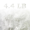 4.4 Lb Fiberglass for Concrete Mix,Concrete Fiber Reinforcement Glass Fibers,3/4'' (19 mm) Fiberglass White Mortar Mix for Crack Resistance in Concretes Construction Walls Gardens Floors