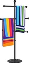 Pool Towel Rack Outdoor, Metal Outdoor Towel Rack for Pool, Sturdy Towel Holder, Towel Bar, Poolside Table, Poolside Towel Holder, Hot Tub Accessories for Adults
