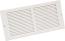 Imperial RG0418 Louvered Steel Painted Sidewall Return Air Grille, 10x6 Inch, White