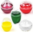 Reusable Fruit and Vegetable Storage Containers Refrigerator Box Storage Bowls Saver Holder Keeper for onion, Green pepper, Tomato, Lemon, and garlic ，Refrigerator Vegetable Crisper 5 Pack