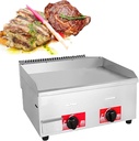 Gas Griddle,Non-Stick Burners Flat Hot Plate,Commercial Stainless Steel Gas Griddle LPG,Heavy Duty Restaurant Outdoor Grill,for Burger Large Non-Stick Burners Flat Hot Plate,718a