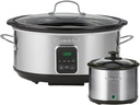 Kenmore 7 Quart Slow Cooker with Diper - Crock pot With Programmable Settings, Digital Controls, Large Capacity for Family Meals, Dishwasher-Safe Stoneware, Warm Rice & Sous Vide Stew