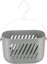 Luxshiny Plastic Hanging Shower Organizer Basket Kitchen Storage with Rotatable Hook for Bathroom and Home Use and Scratch Resistant