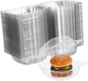 Garneck 100 Pack Mini Charcuterie Boxes Sandwich Containers Cupcake Containers Versatile for Desserts