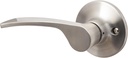 Sure-Loc EG100 LH Edge Left Handed Non-Turning One-Sided Dummy Door Lever with Round Rose - Satin Nickel