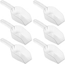 6pcs Multi-use Food Scoop Plastic Scoops for Ice Buckets Flour Rice and More Ergonomic Design for Comfortable Grip and Reduced Hand Fatigue