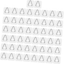 50Pcs Invisible Plate Hangers Small Multi Use Hooks for Vertical Dish Display Plate Holders for Decorative Plates and Space Saving