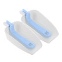 2pcs Ice Cube Scoop Reusable and Grain Scoop for Kitchen Coffee Bar Pet Food Candy Dried Fruit Serving Tool