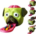 Candy Creeper Pug, Zombie Pug Candy Dispenser, 3D Printed Zombie Brain Candys Dispenser, Lehadesign Candys Dispense Machine, Press Its Head and It Will Dispense Halloween Fun (1PC)