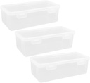 BESTOYARD 3pcs Large Bread Box Loaf Cake Storage Container Seasoning Storage Jar Fridge Organizer