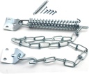 FDXGYH 2 Set Screen Door Chain Heavy Duty Storm Door Chain Protector Chain and Spring Storm Door Closer(Silver)
