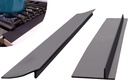 S&T INC. Stove Gap Covers, Silicone Stove or Oven Gap Filler, Heat Resistant Crumb Guards, 20.5 Inches x 2.3 Inches, Matte Black, 2 Pack
