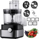 Electric vegetable dicer Food Processor,5L Electric Vegetable Dicer Chopper 600W Professional Veggie Shredder Grater Meat Grinder Blender w/5 Stainless Steel Blades