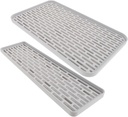 Mikinona 2pcs Multi-Purpose Draining Plate Kitchen Drain Strainer Bowl Filter Trays for Dry Wet Use