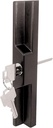 Prime-Line C 1139 Sliding Door Outside Pull, with Key, Black Diecast (Single Pack)