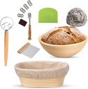 Bread Proofing Basket Set Sourdough Proofing Basket Round oval Proofing Bowls (Proofin basket 11PCS),sourdough bread baking supplies proofing baskets,banneton proofing basket 9.5" & 9"