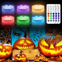 6 Pack LED Pumpkin Lights, Battery Operated Jack o Lantern Lights, 13 Color Changing Halloween for Halloween Pumpkin Decorations